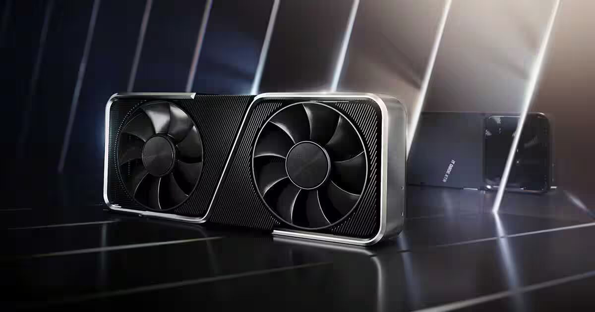 Игровая видеокарта NVIDIA GeForce RTX 3060 с двумя вентиляторами
