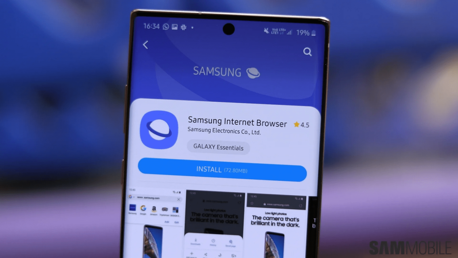 Samsung представила обновленный браузер Samsung Internet 13.0