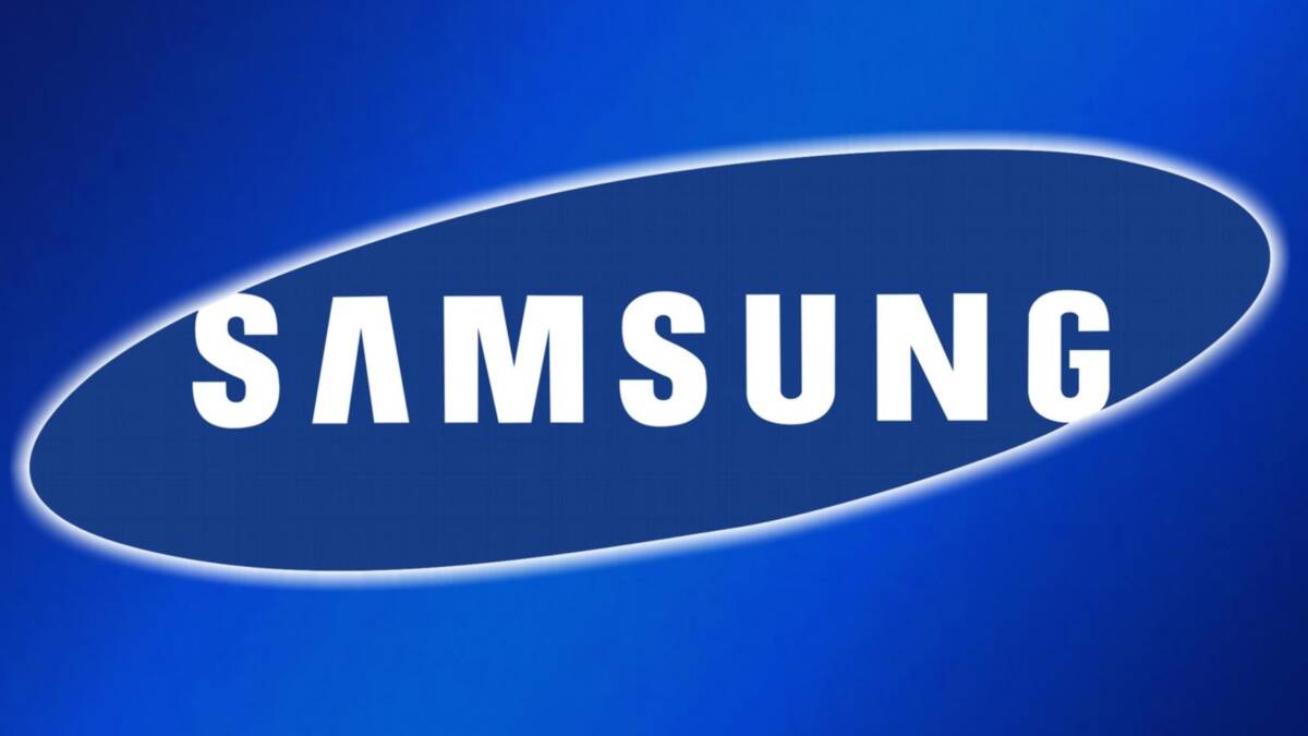 Логотип Samsung на синем фоне для новости о поддержке HDR10+ в телевизорах Samsung