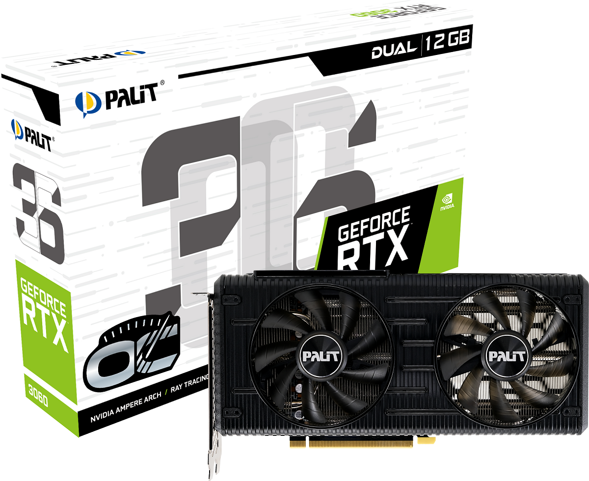 Palit выпустил видеокарты GeForce RTX 3060 Dual и StormX (Palit RTX3060 DUAL OC)