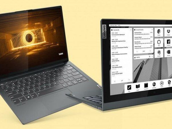 CES 2021: Lenovo представила новый ноутбук с E-ink экраном (lenovo launches thinkbook plus gen 2 at ces 2021 800x450 1)