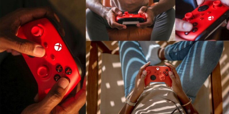 Microsoft представила новый геймад для Xbox в расцветке Pulse Red (xboxwire asset2 lifestylecollage)