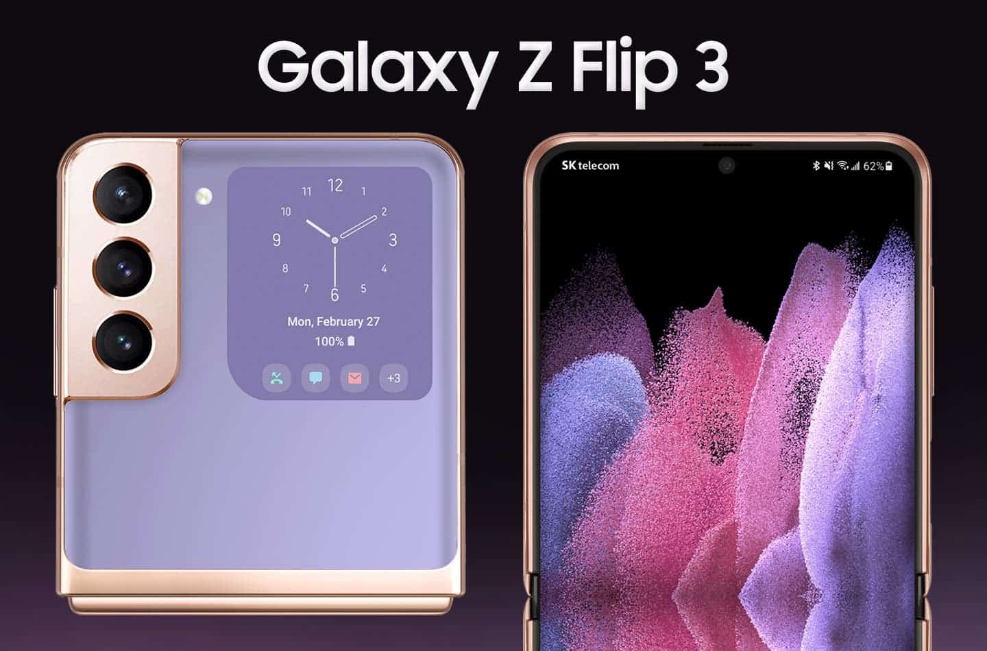 В сеть слили качественные рендеры Samsung Galaxy Z Flip 3 (z flip 3 2)
