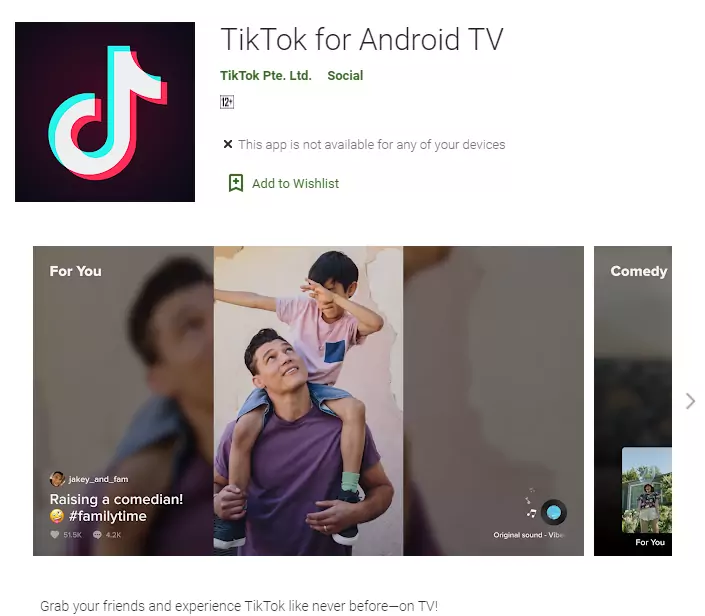 TikTok стал доступен на Android TV (tiktok for android tv)