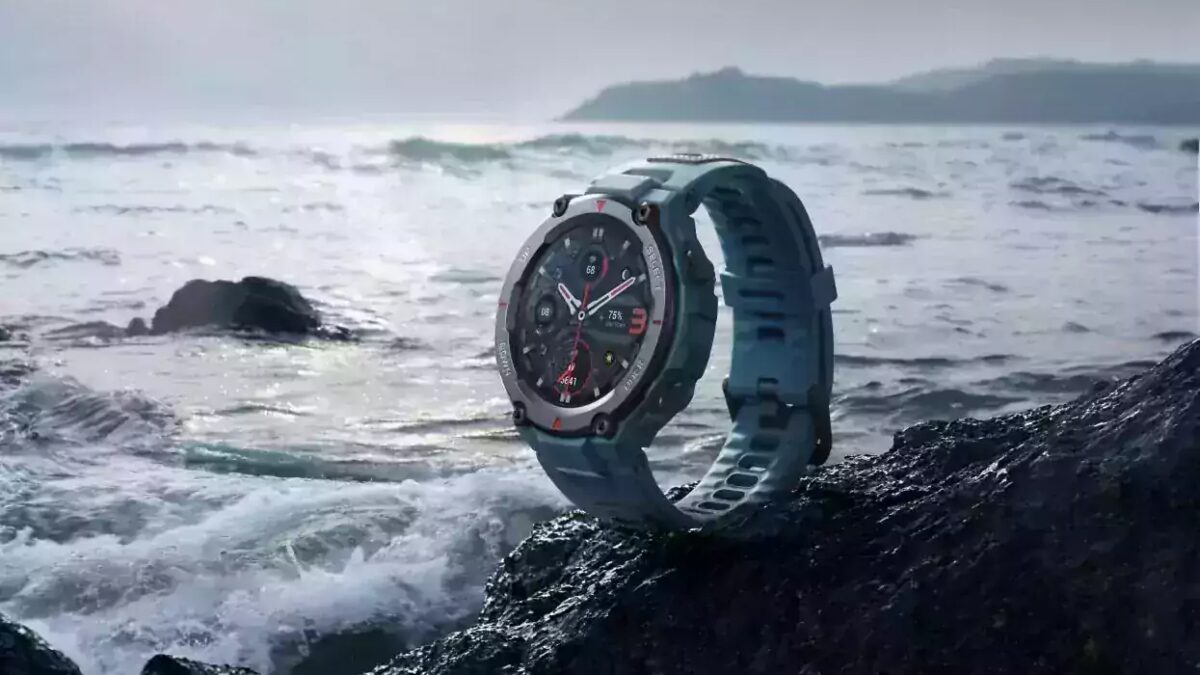 amazfit t rex pro steel blue featured