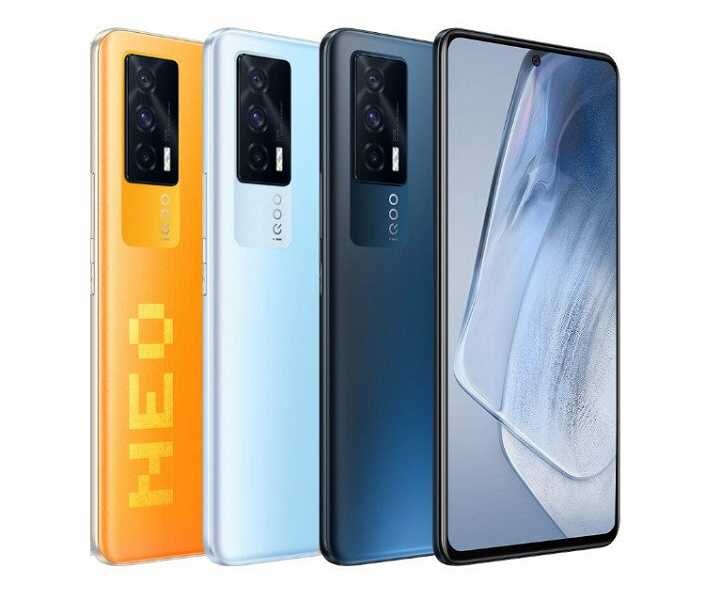 Смартфон iQOO Neo 5 с четырьмя камерами на задней панели и дисплеем с узким подбородком