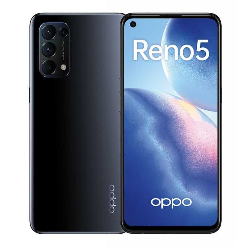 OPPO представил серию смартфонов Reno5 (reno5 black front back)