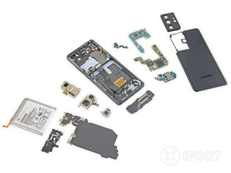 Samsung Galaxy S21 Ultra провалил тест на ремонтопригодность (s21 ultra 1)