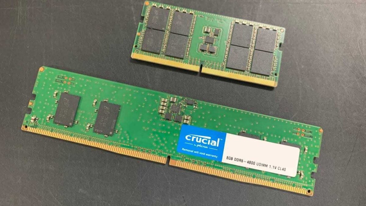 Компания Crucial представила модули памяти DDR5 для ноутбуков и настольных компьютеров 3 11