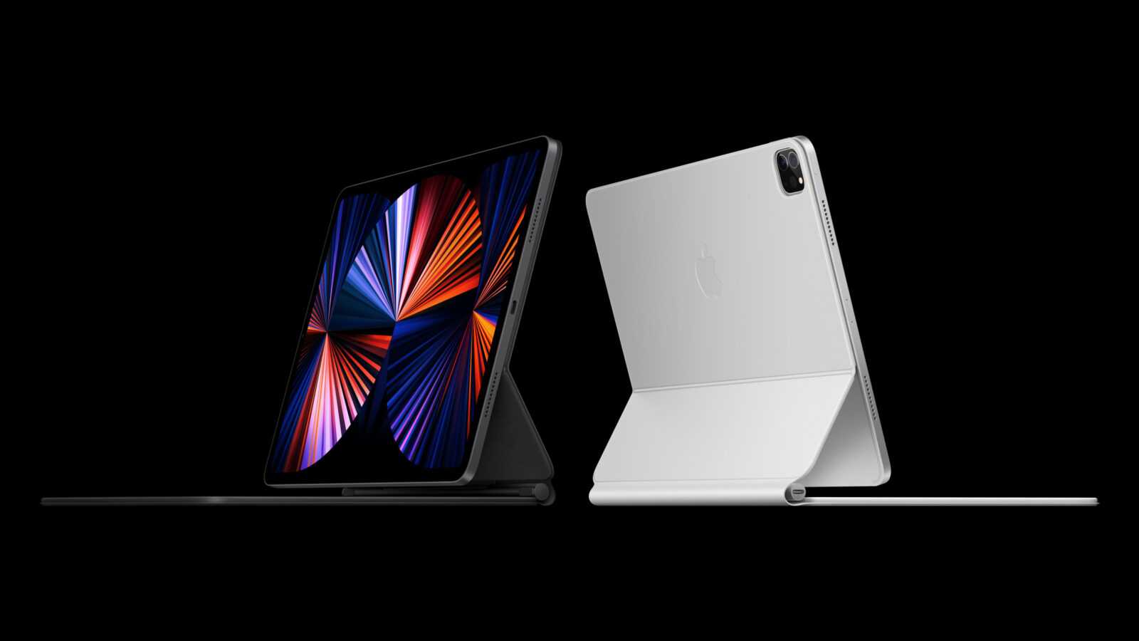 Apple представила новый iPad Pro (apple ipad pro spring21 ipad pro magic keyboard 2up 04202021)