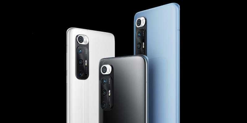 Три цветных смартфона Xiaomi Mi 10S с задней камерой