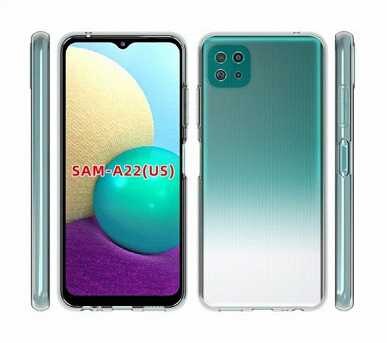 Смартфон Samsung SAM-A22(U) спереди и сзади демонстрация