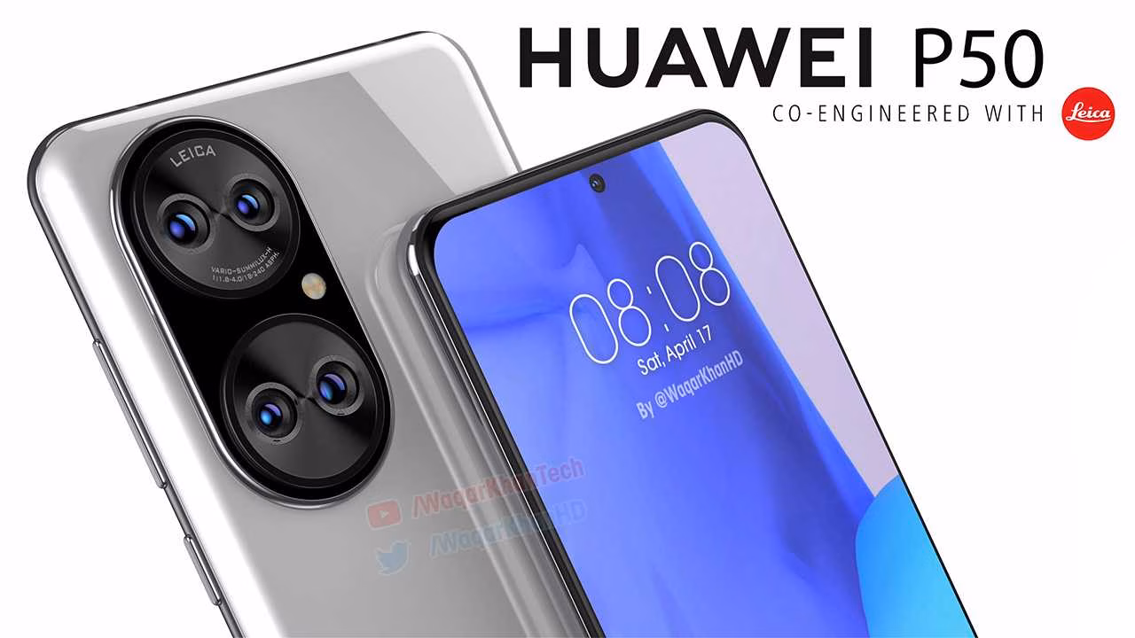 Huawei P50 засветился на новых качественных рендерах 2 huawei p50 pode chegar com sistema de cameras espetacular