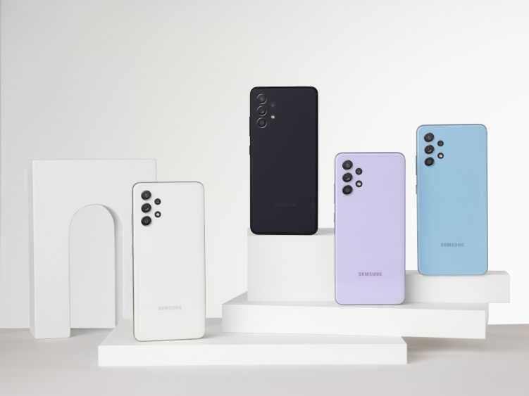 Лучшие недорогие мощные смартфоны лета 2021 года (01 galaxya32 white black violet blue.zip 01 galaxya32 white black violet blue 1 751x563 1)