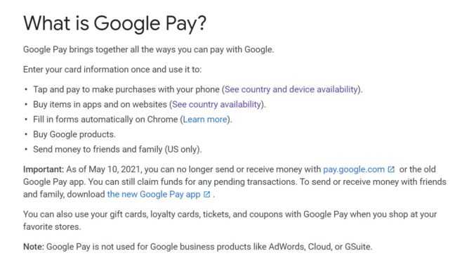 Старый Google Pay мертв — да здравствует новый Google Pay (google pay note 668x377 1)