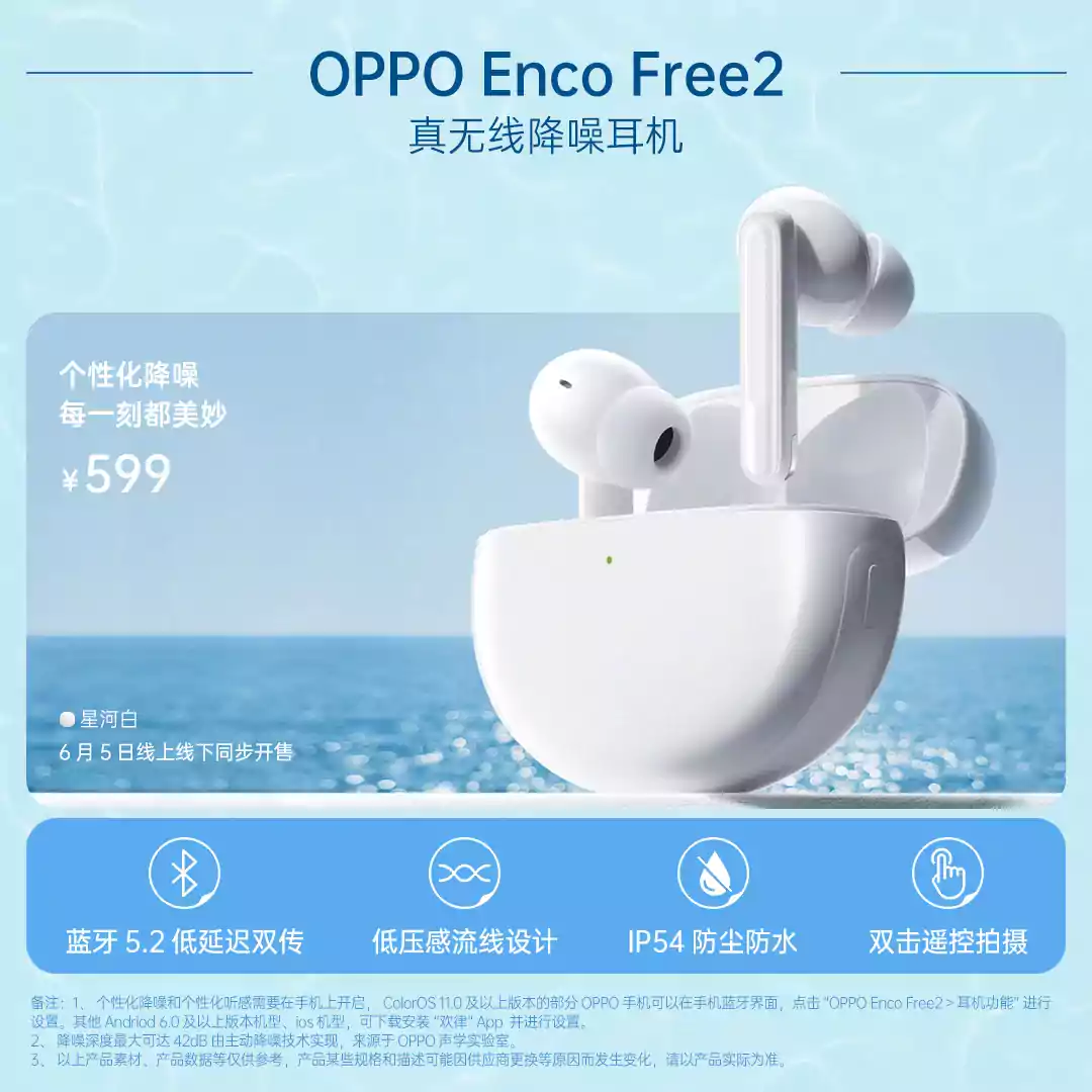 OPPO представила наушники Enco Free2 TWS (oppo enco free2)