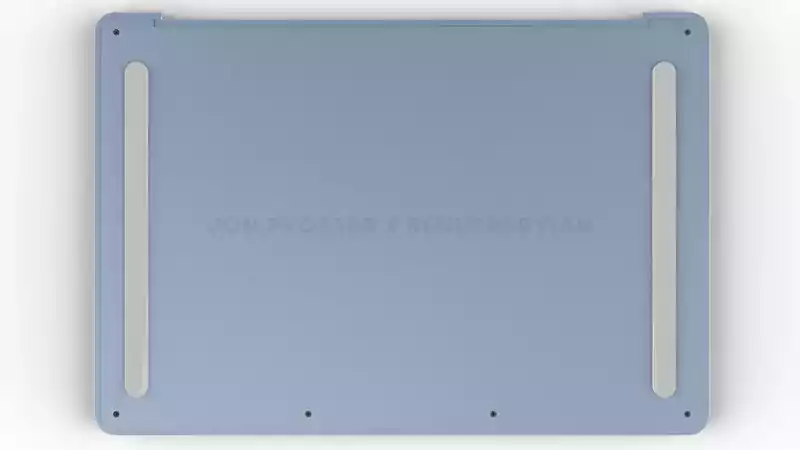 У нового MacBook Air будет очень красочный дизайн (prosser macbook air bottom)