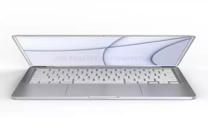 prosser macbook air silver open