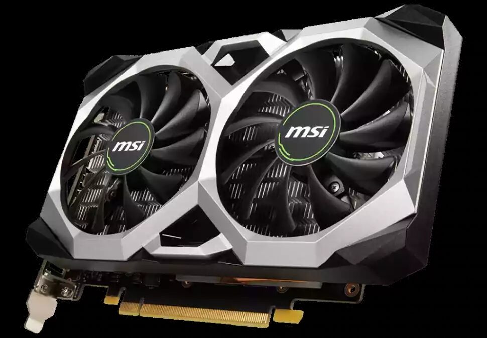 Видеокарта MSI CMP для майнинга криптовалют с двумя вентиляторами