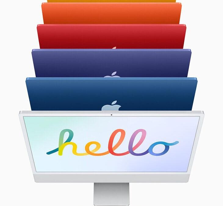 Mac с процессором Apple или Intel: какой Mac лучше купить? 6 apple new imac spring21 color lineup 04202021 731x1024 1