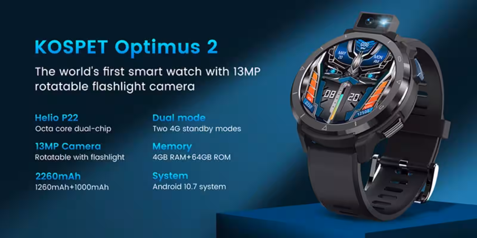 KOSPET создала умные часы в виде Оптимуса Прайма из Трансформеров 2 KOSPET