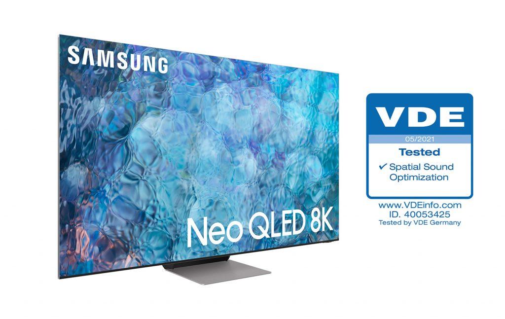 Телевизоры Samsung Neo QLED получили сертификат VDE Spatial Sound Optimization (neo qled tv ‘spatial sound optimization 2 1024x647 1)