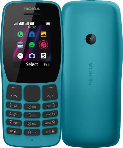 nokia 110 front n back blue