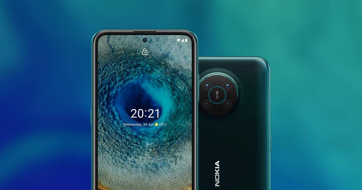 Смартфон Nokia X10 спереди и сзади с круглой камерой