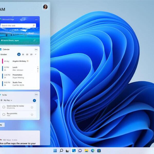 Microsoft начнёт разработку Windows 12 в марте 2022 года (windows 11 widgets screen 100893483 large)