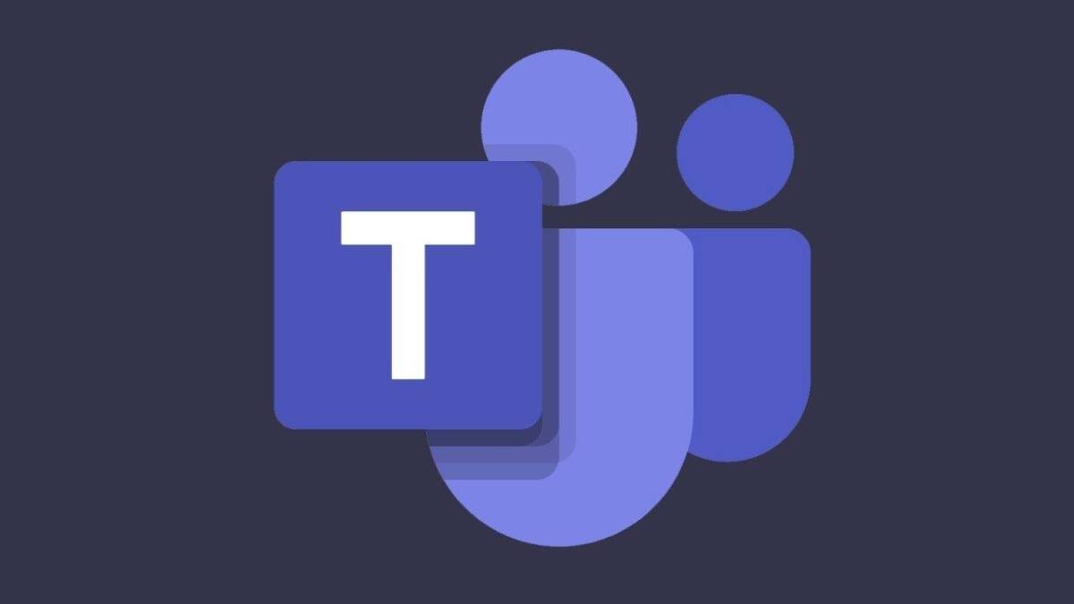 Логотип Microsoft Teams с фиолетовой иконкой и буквой T на тёмном фоне