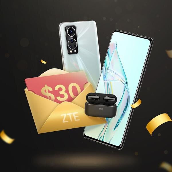 Мобильный телефон ZTE Axon 30 с крупным дисплеем