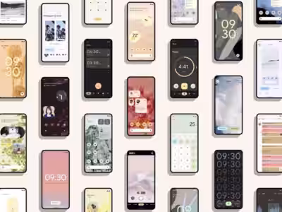 Дисплеи смартфонов среднего класса с Android 12 и интерфейсами на экране