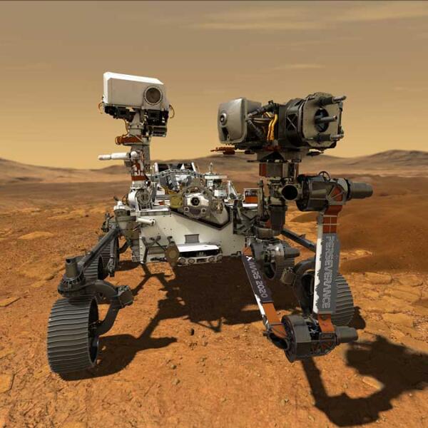 NASA сообщает, что марсоход Perseverance собрал первые образцы Марса (pia23764 rovernameplateonmars web)