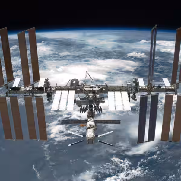 sts 134 international space station after undocking 1