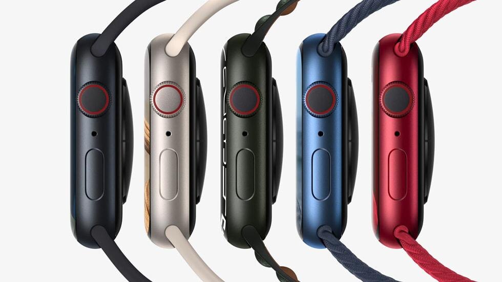 Обзор Apple Watch серия 7 в пяти цветах и ремешках