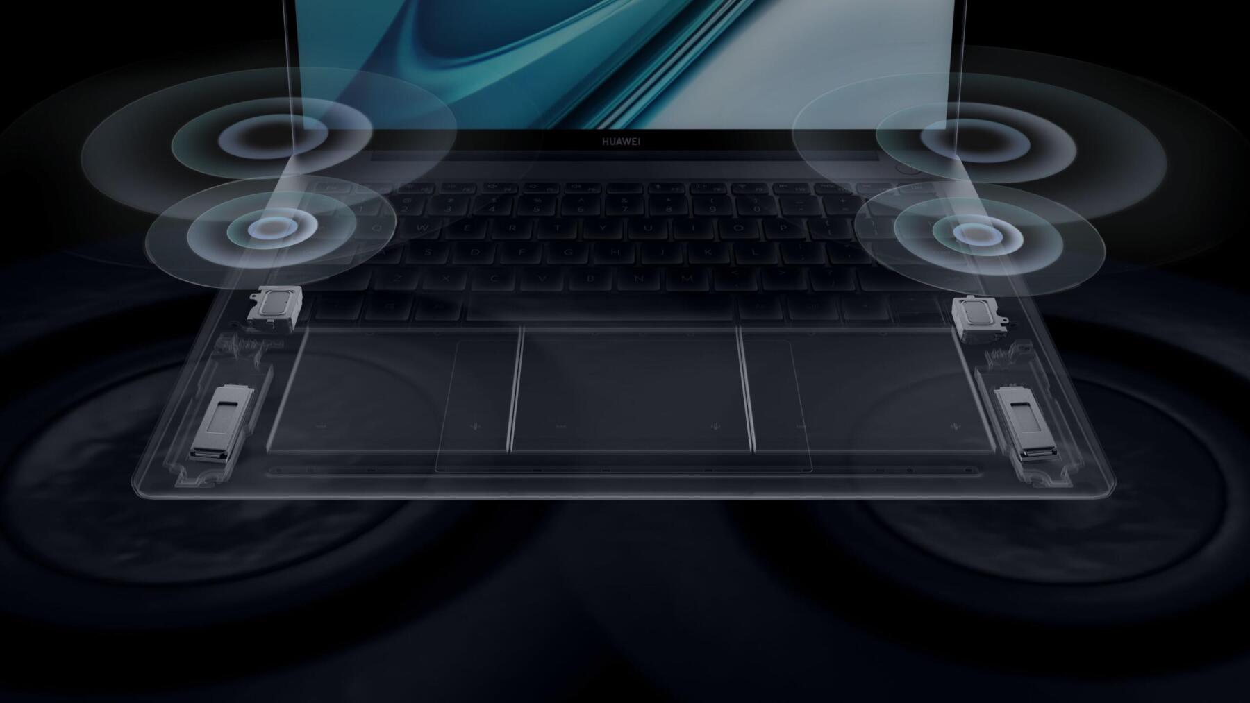 Huawei выпустил премиальный ноутбук MateBook 14s в России (MKT MateBook KSP shot HQ MKT MateBook Series KSP Shot Sound Horizontal 4K JPG HQ 20210825 scaled)