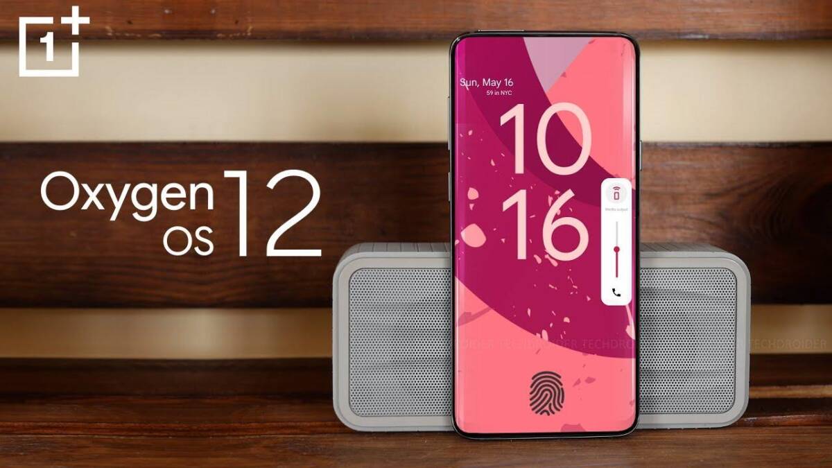 Смартфон OnePlus с интерфейсом OxygenOS 12 на базе Android 12, вид экрана с настройками