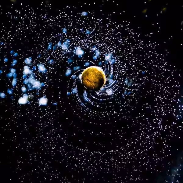 Молодая экзопланета 2M0437b рядом с звездой: самая молодая планета в нашей галактике