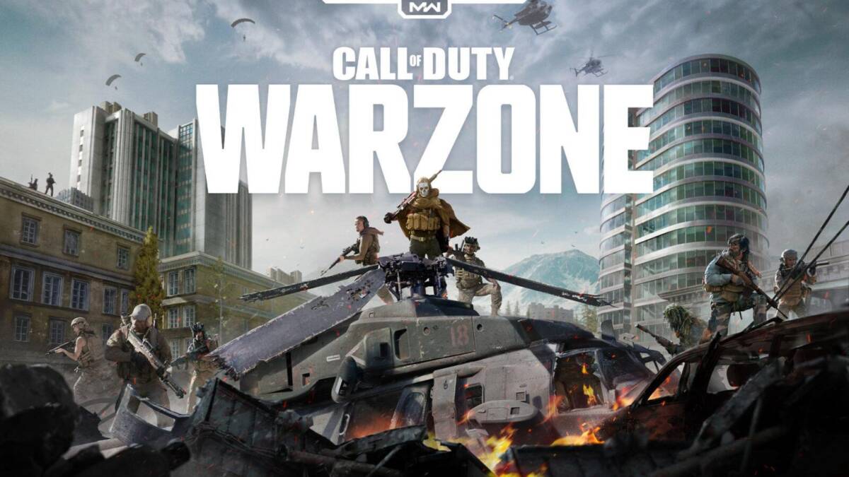 Бойцы в Call of Duty Warzone с вертолётами и наземным вооружением на поле боя
