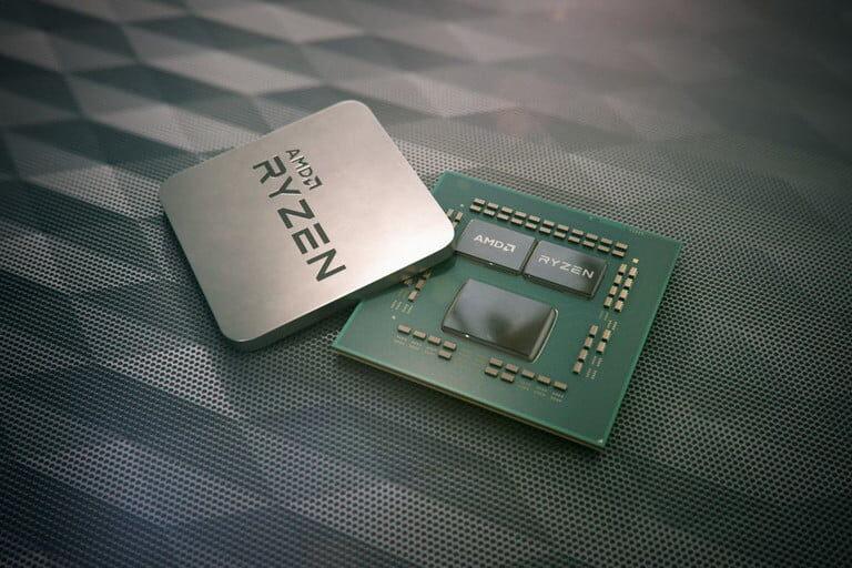 Render of an AMD Ryzen chip.