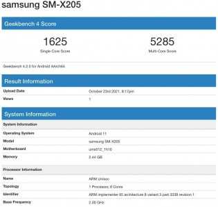 Подтверждены варианты чипсета и памяти Samsung Galaxy Tab A8 (gsmarena 001)