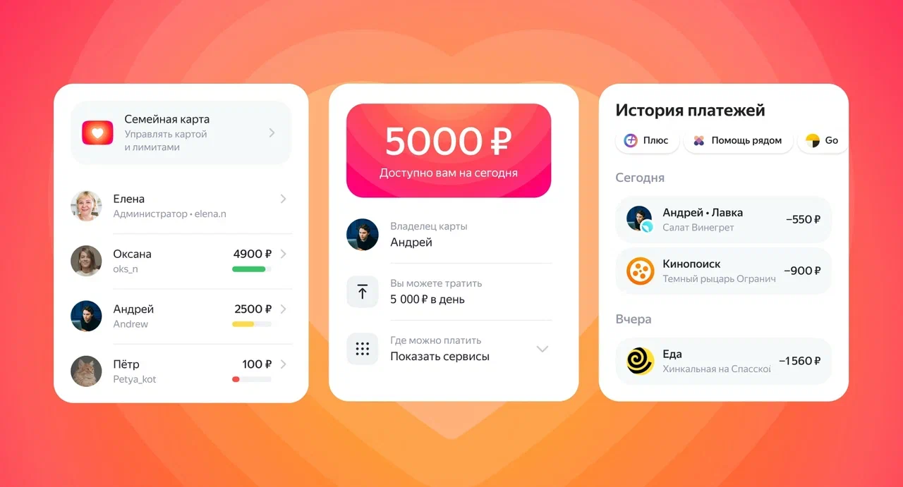 Яндекс запустил семейную оплату своих сервисов (ID family pr)