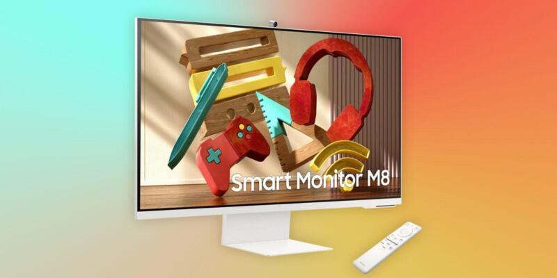 CES 2022: Samsung представила новые мониторы 2022 года (1641229085 samsung predstavlyaet smart monitor m8 s dizajnom v stile imac)