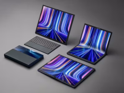 Раскладной OLED-экран ASUS Zenbook 17 Fold в открытом виде