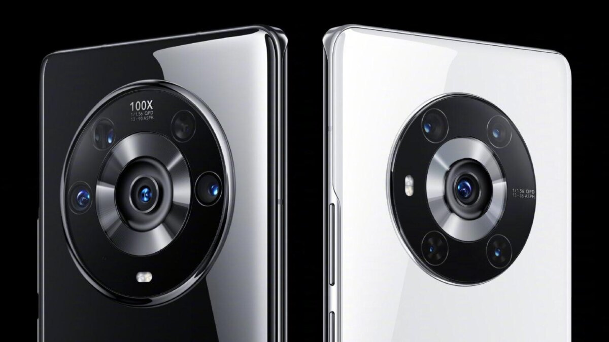 Детальный снимок задней камеры Honor Magic4 с четырьмя объективами и светодиодной подсветкой