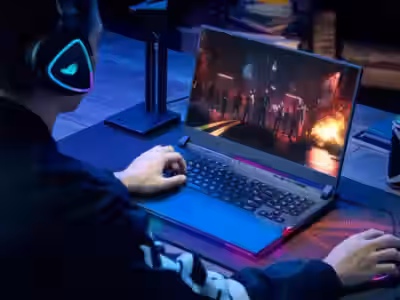 Игровой ноутбук ASUS ROG Magic 16 с подсветкой клавиатуры