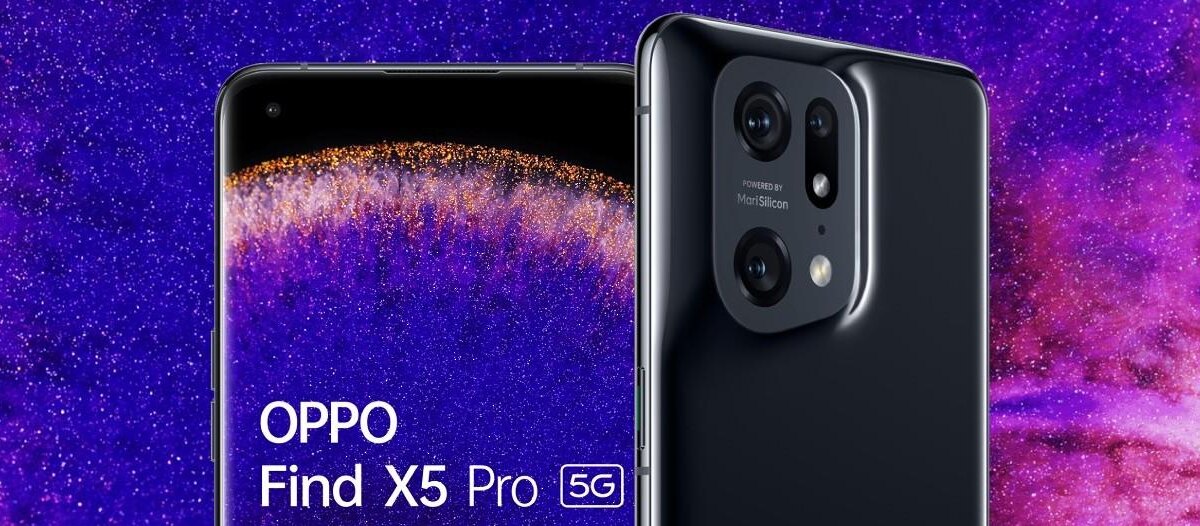 Цветной дисплей OPPO Find X5 Pro и задняя панель с тройной камерой