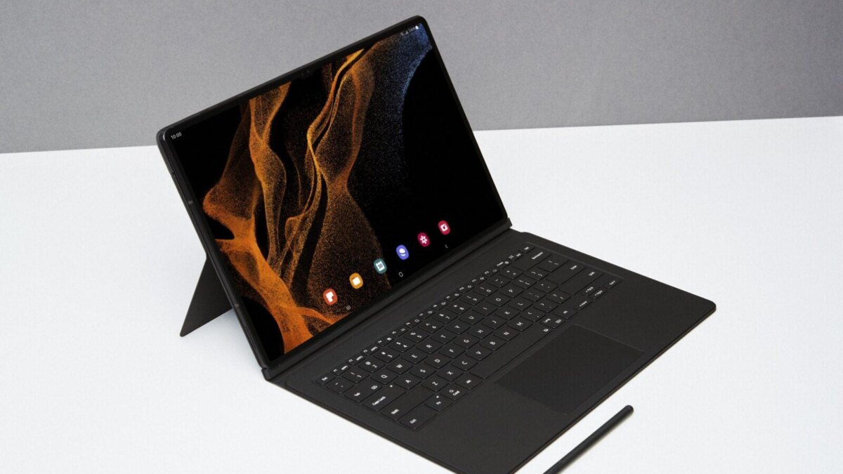 1 008 Design Tab S8 Ultra with Book Cover Keyboard Graphite HI large