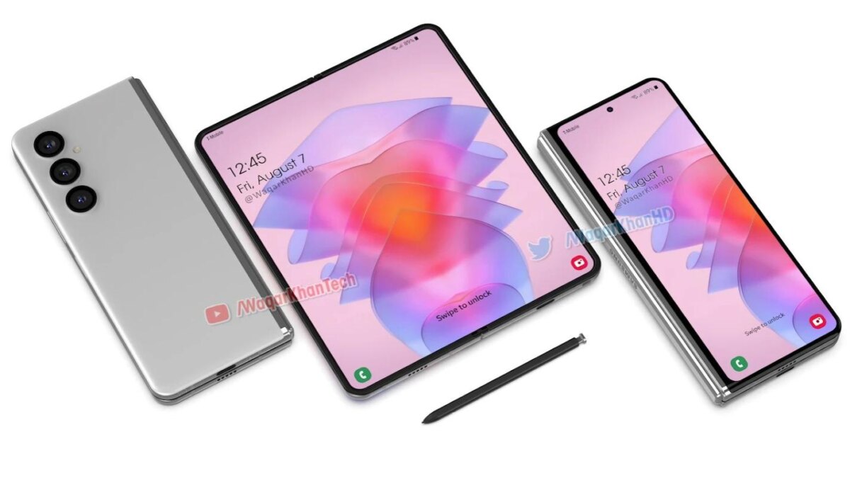 Вот как может выглядеть Samsung Galaxy Z Fold 4 5 Samsung Galaxy Z Fold 4