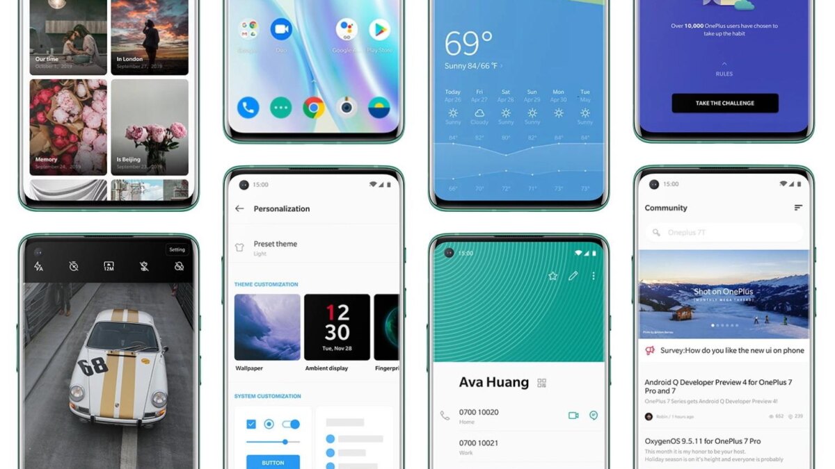OxygenOS 12 выпущена для OnePlus 8, 8Pro, 8T и 9R